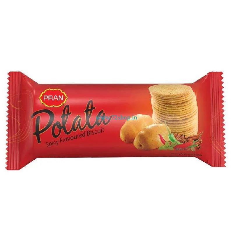 Pran Potata Spicy Flavoured Biscuits (Pack of 10) Pran Potata Spicy Flavoured Biscuits (Pack of 10)