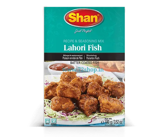 Original Shan Lahori Fish Imported Masala Spice Mix (100gm) Genuine Authentic Taste ISO 9001:2008 Original Shan Lahori Fish Imported Masala Spice Mix (100gm) Genuine Authentic Taste ISO 9001:2008