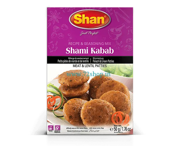 Original Shan Shami Kabab Patties Imported Spice Mix (50gm) Genuine Authentic Taste ISO 9001:2008 Original Shan Shami Kabab Patties Imported Spice Mix (50gm) Genuine Authentic Taste ISO 9001:2008