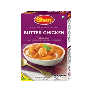 Shan Butter Chicken Masala Imported Spice Mix 50 Grams - Genuine Authentic Taste